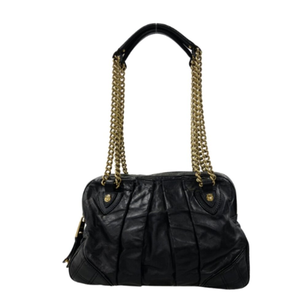 Marc Jacobs Pleated Little Gordon Chain Bag – Black